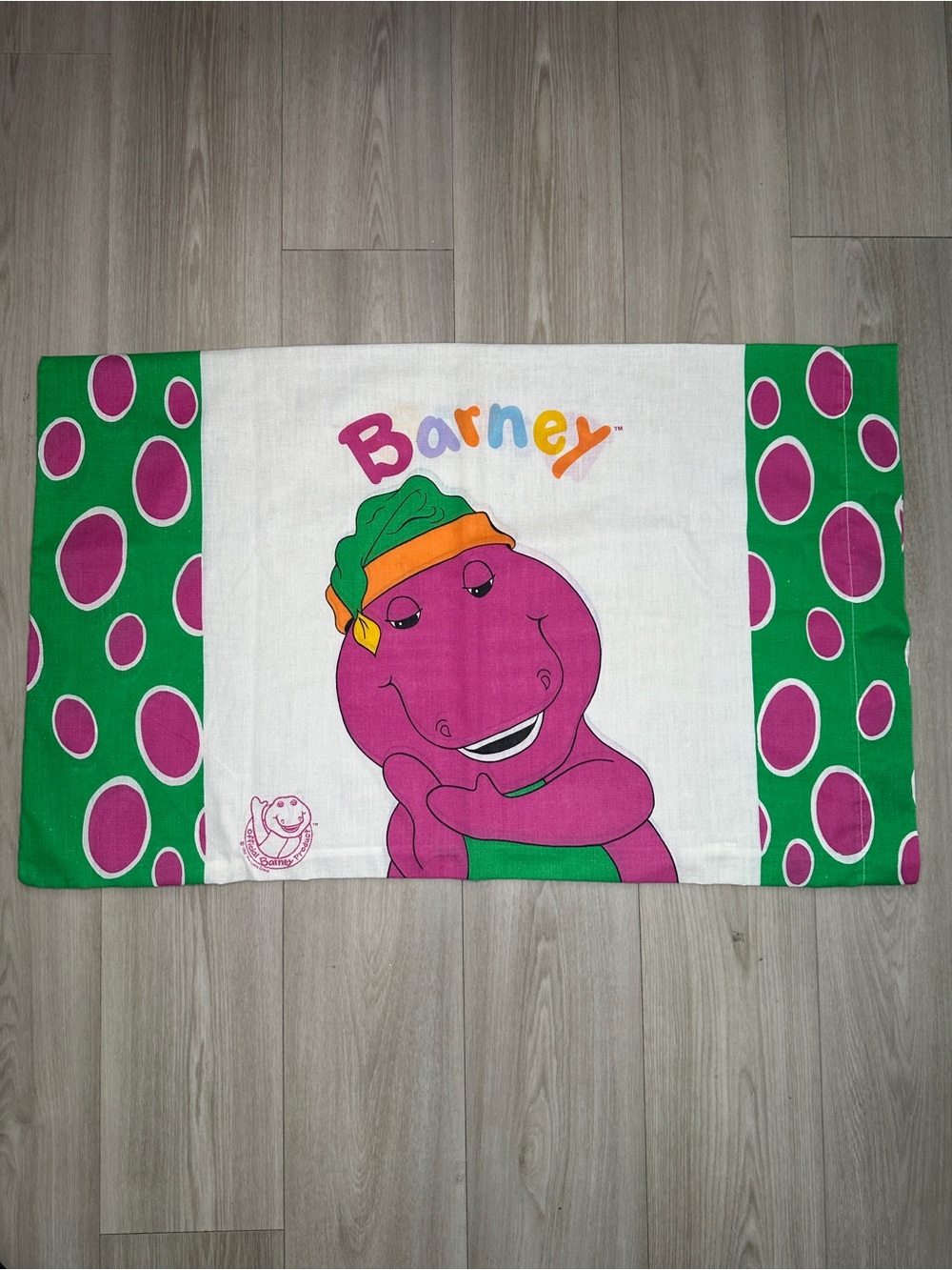 Vintage 1992 Barney the Dinosaur Pillowcase 90s
Kids Bedding
